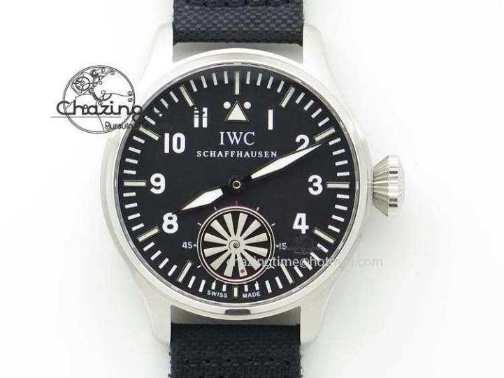 MIROTIME 0308 Vibrant Portofino IW459402 SS MKS 1:1 Best Edition White Dial on Black Leather Strap Miyota 7086